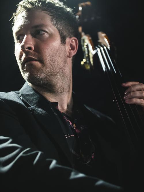 Russell doing what he love, playing the bass